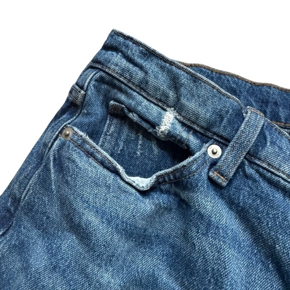 Banana Republic The Beau Patch Denim Jeans Distressed Patches Size 28/6 - Picture 2 of 9